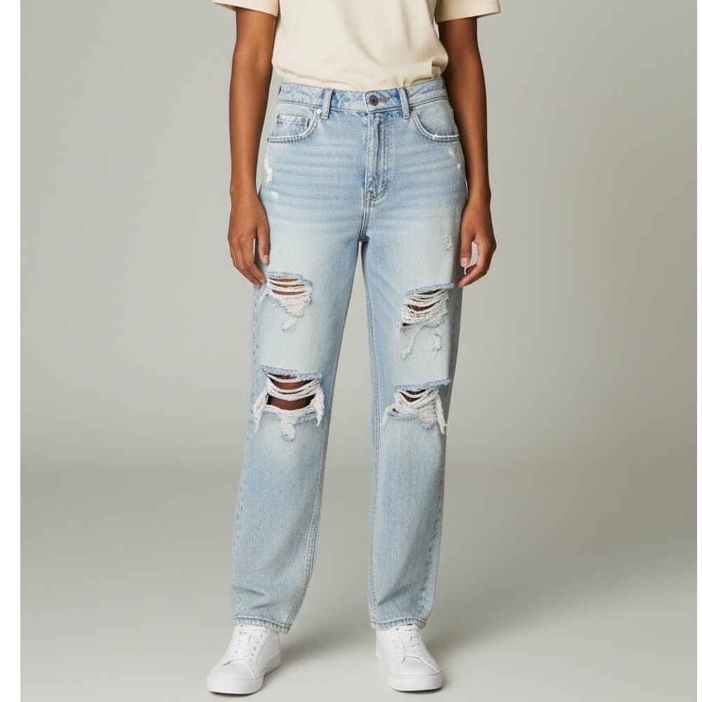 PacSun 90s Boyfriend Jeans Womens 29x30 Distressed Ripped Y2K Acid Wash Skater
